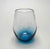 Wine Glass Stemless Transparent Teal