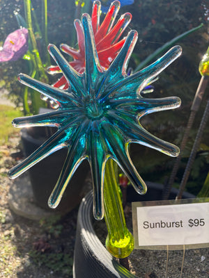 Flower Sunburst Teal