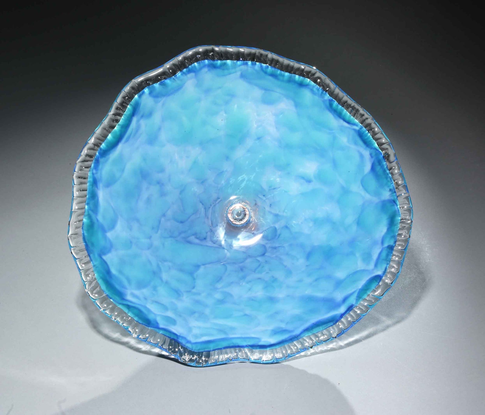 Birdbath Cloud Turquoise Blue White