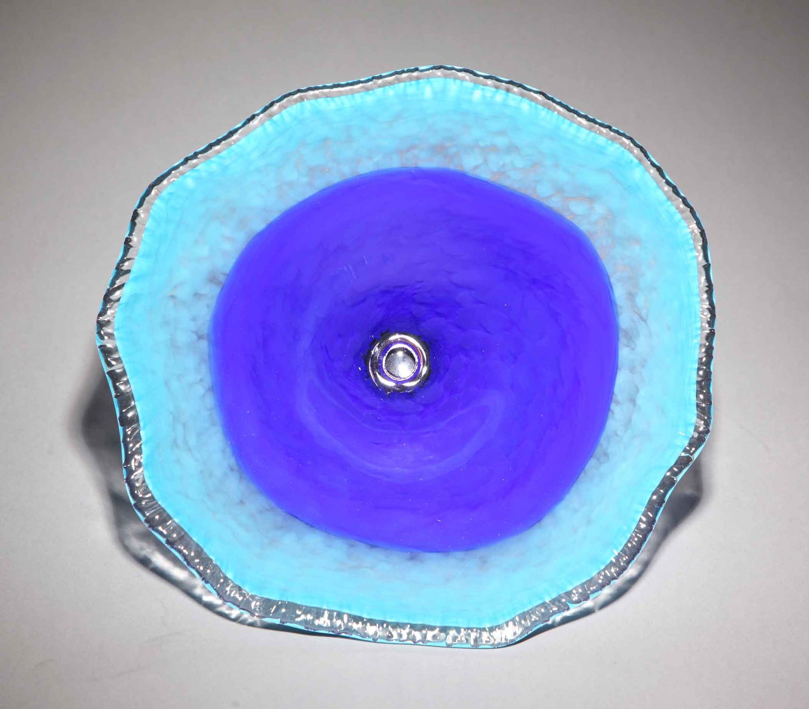 Birdbath Duotone Turquoise Blue