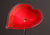 Birdbath Heart Red