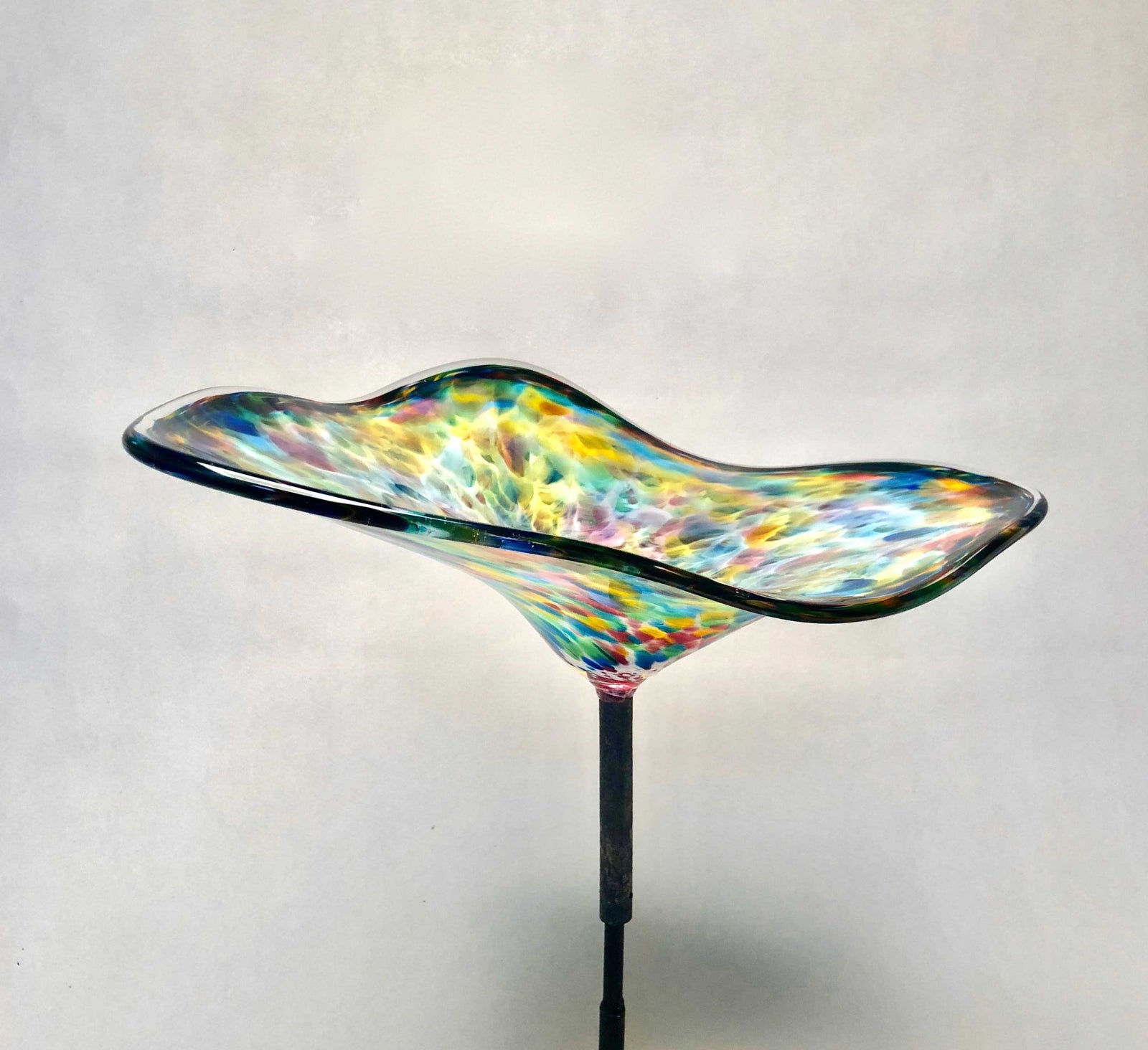 Birdbath Oblong Rainbow