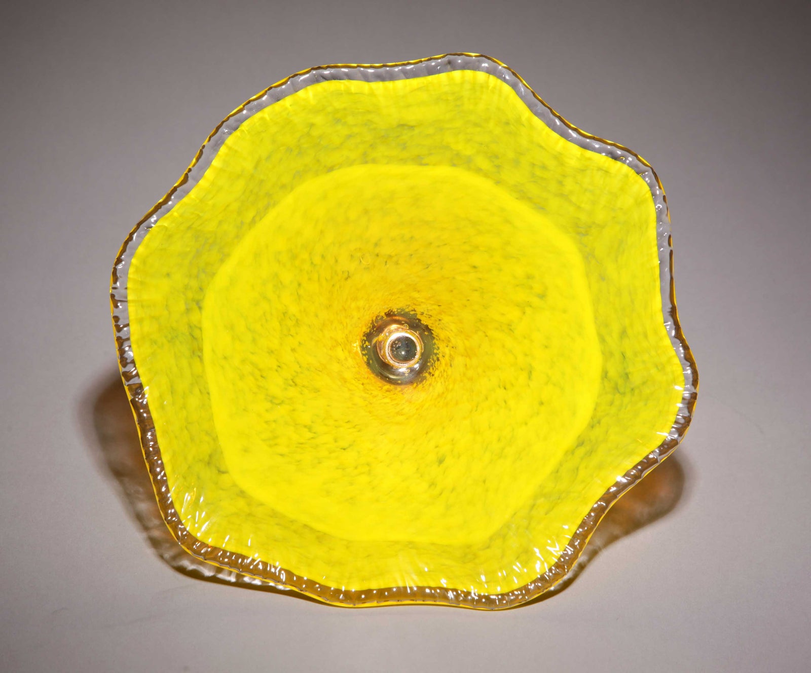 Birdbath One Color Yellow
