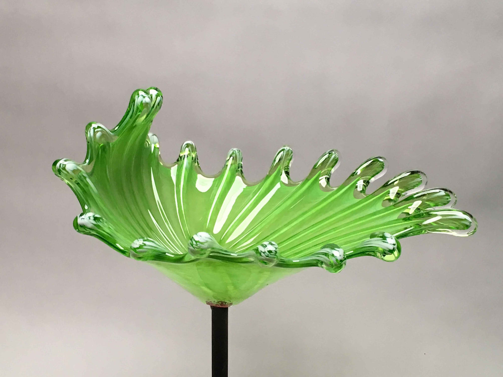Birdbath Splash Opaque Light Green White
