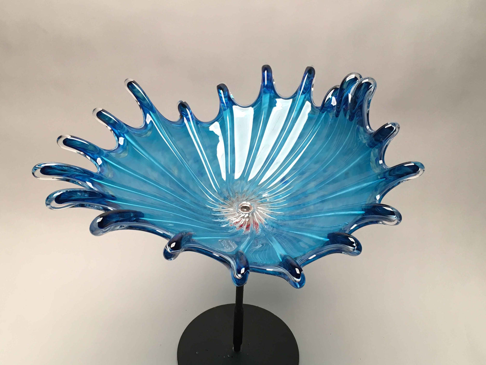 Birdbath Splash Teal White