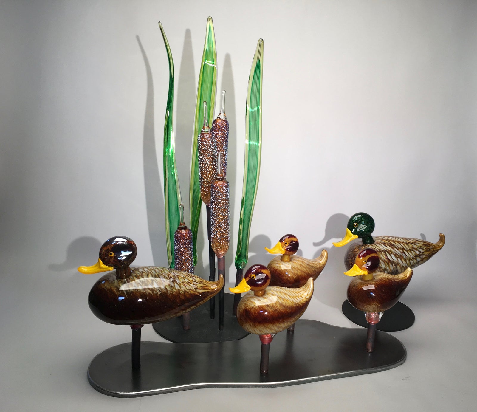 Bird Duck Mallard Family Arrangement