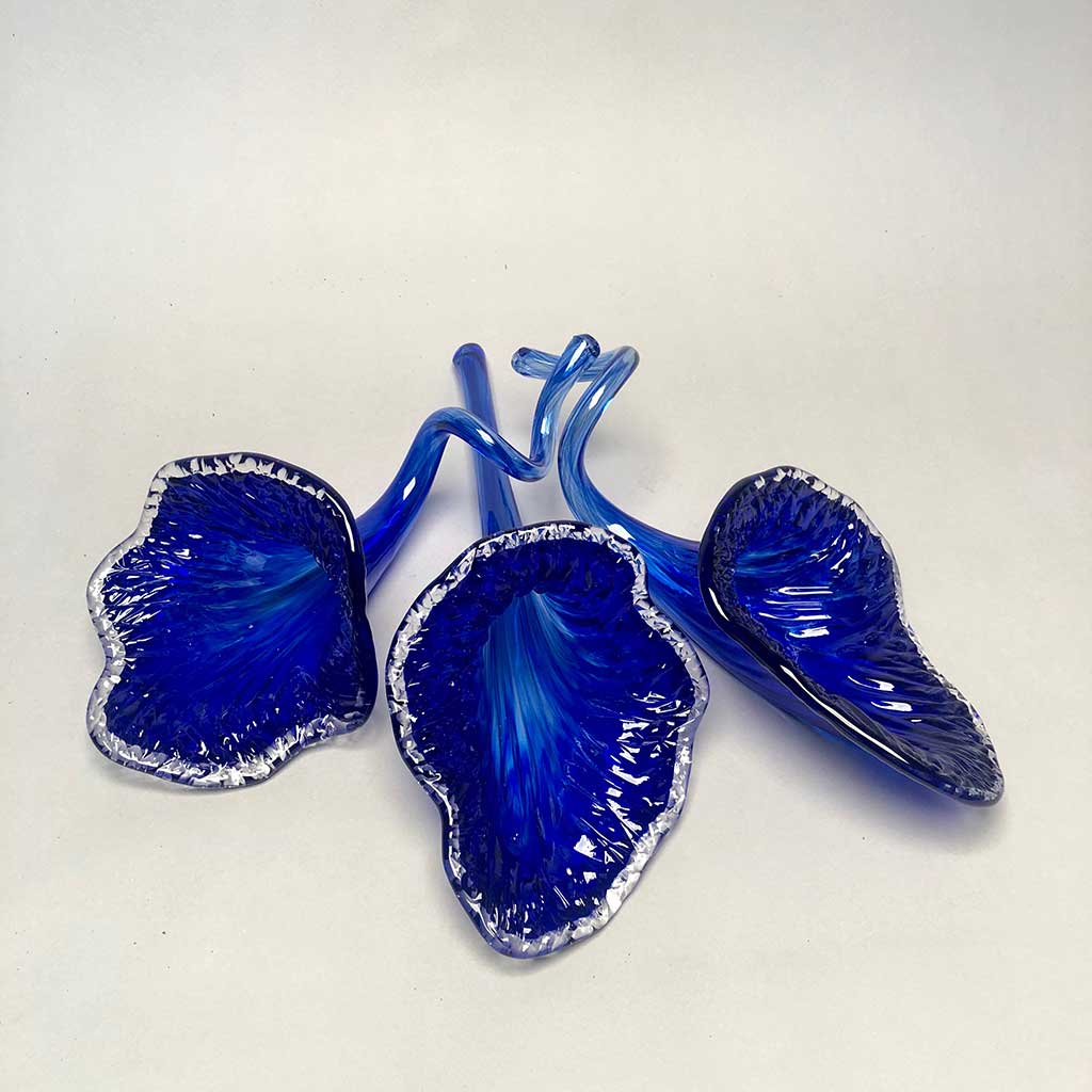 Flowers Tabletop Cobalt Blue