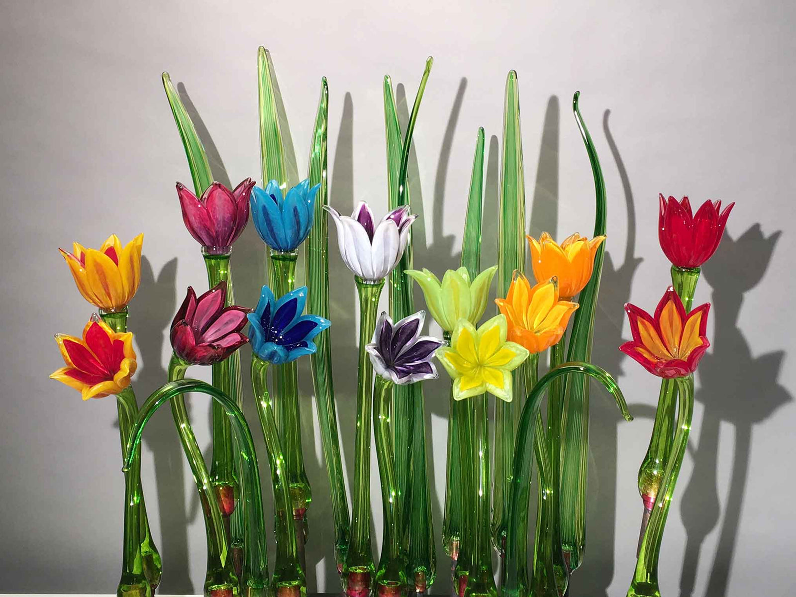 Floral Leaf Green Tall