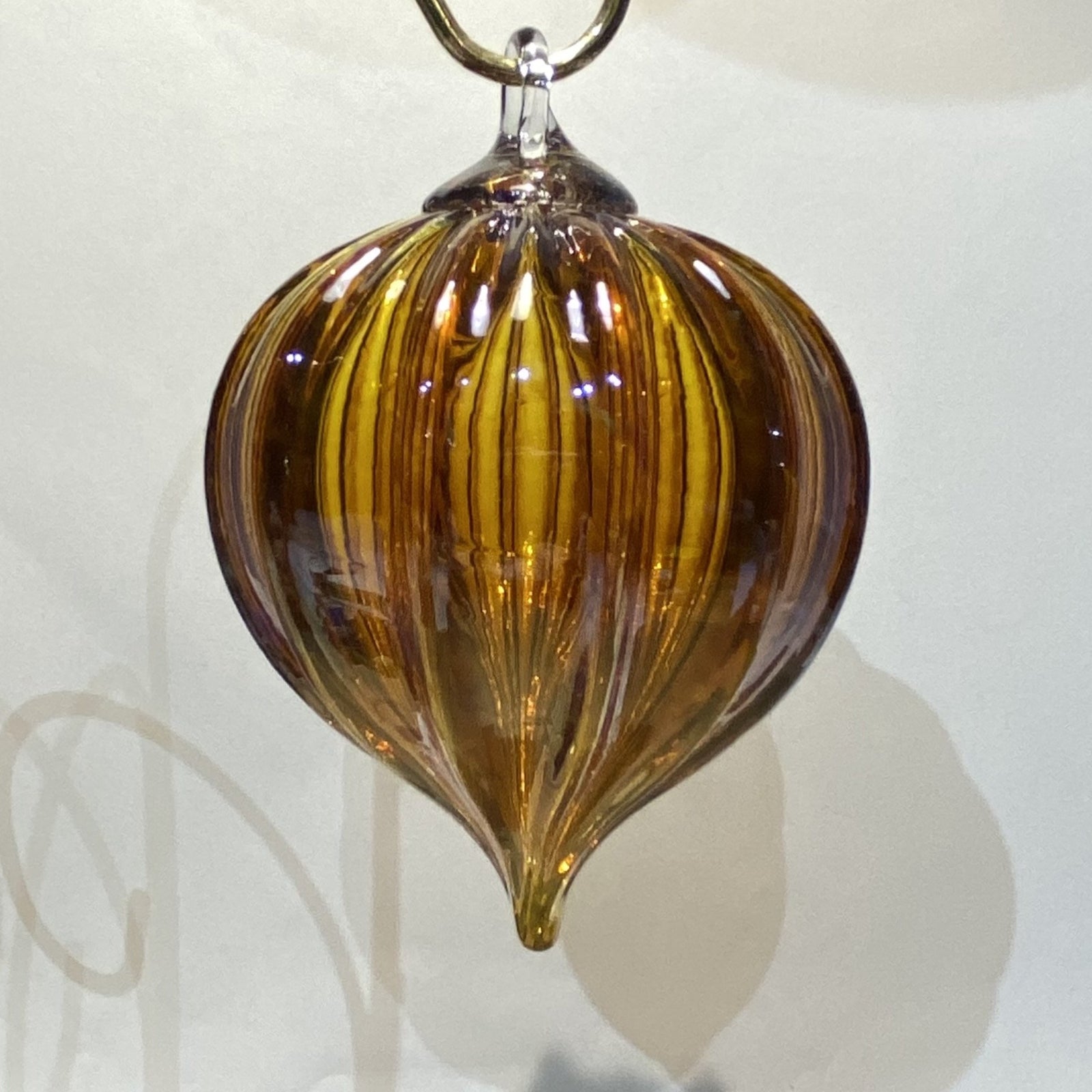Ornament Lantern Amber Mirror
