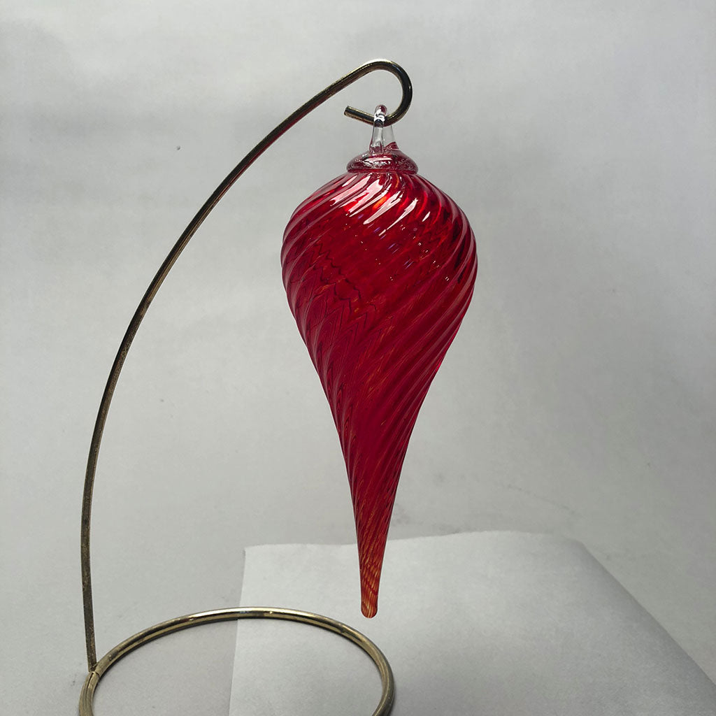 Ornament Teardrop Red