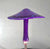 Mushroom Purple w Purple Dots