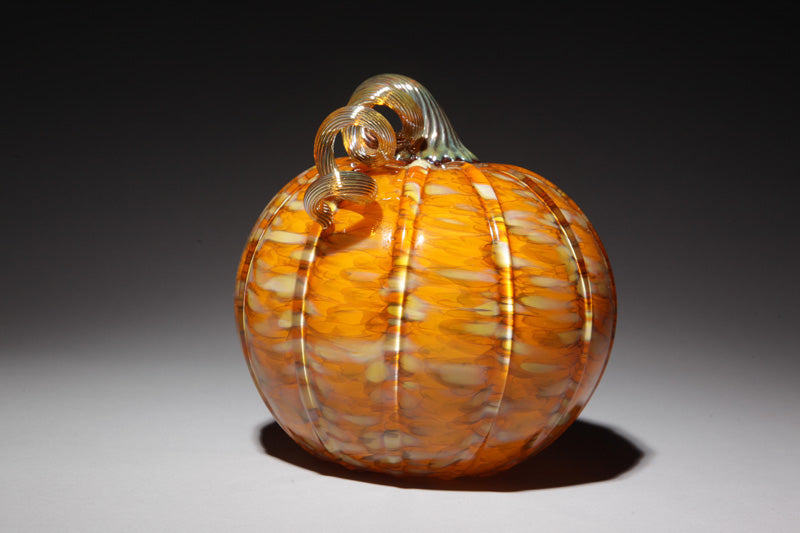 Pumpkin Orange Tones Gold Stem Mini