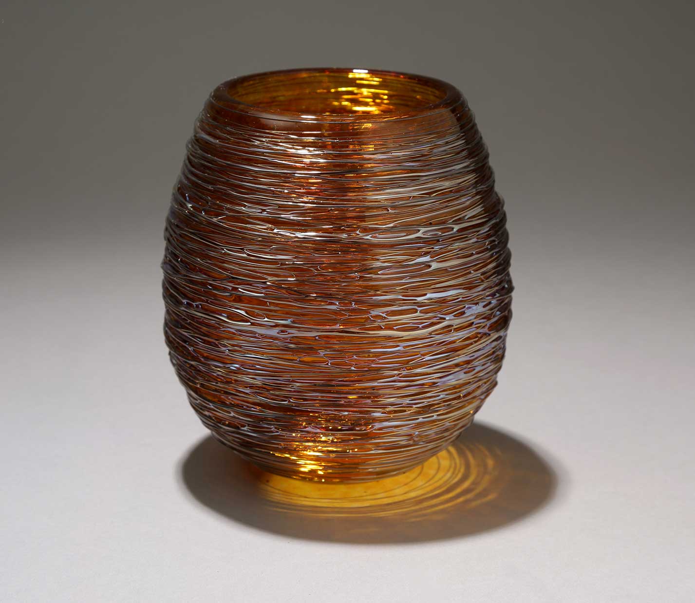 Votive or Vase Amber Dome