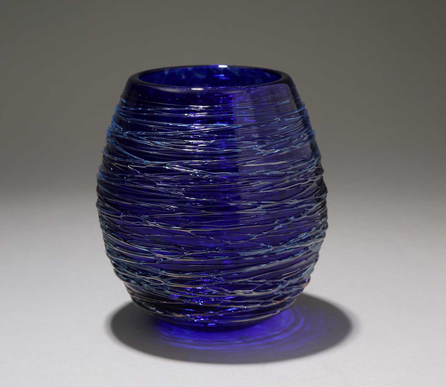 Votive or Vase Cobalt Blue Dome