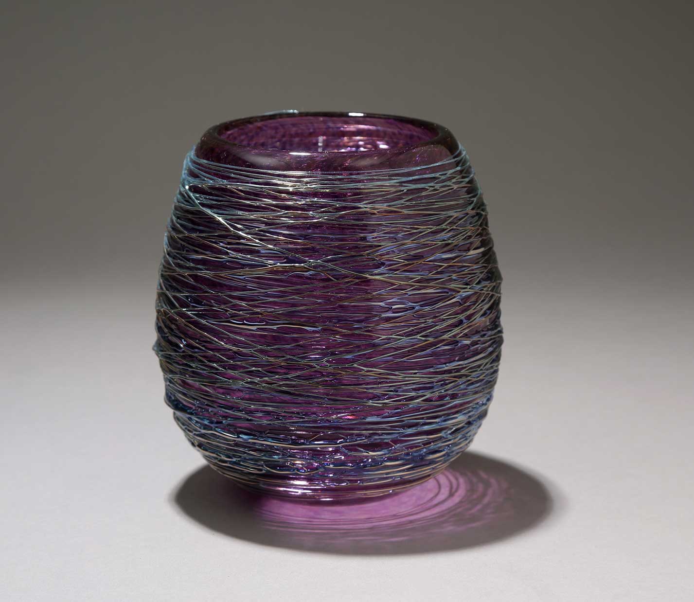Votive or Vase Amethyst Purple Dome