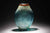 Ovoid Vase Teal with Silver