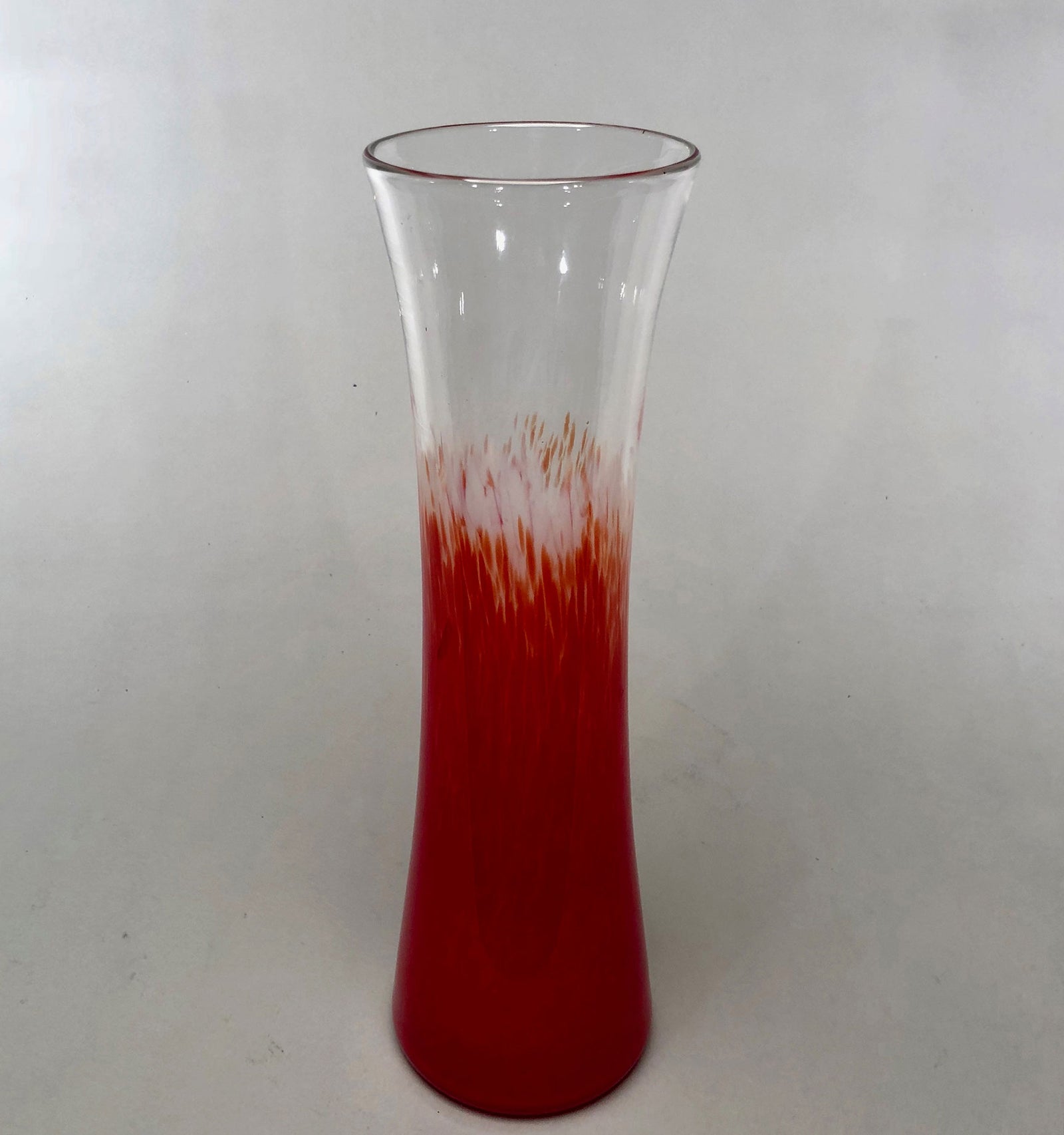 Tower Vase Red White