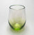 Wine Glass Stemless Transparent Citron Green